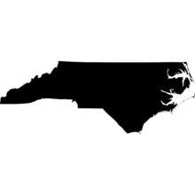 High Detailed Vector Map - North Carolina.