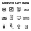© tulpahn - computer part icons