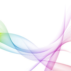 Canvas Print - Modernistic bright colorful motion background