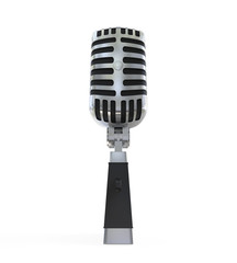 Wall Mural - Vintage Silver Microphone