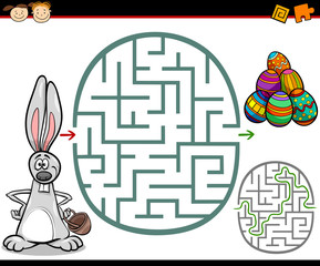 Wall Mural - cartoon maze or labyrinth game