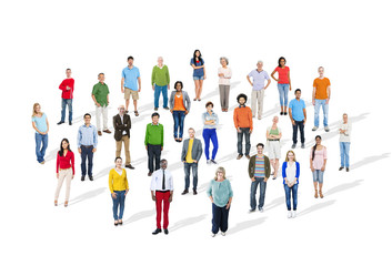 Poster - Large Group of Multiethnic Colorful People