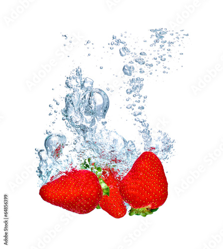 Board z aluminiowym obramowaniem Stawberry czerwony owocowy plusk wody