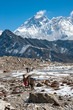 Mt. Everest from Renjo mountain pass, Everest region, Nepal
