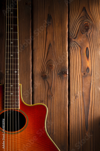 Obraz na płótnie canvas Gitara country i western