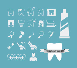 Wall Mural - Dental Infographic Template.