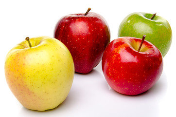 Wall Mural - Red, green and yellow apples