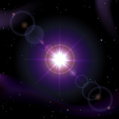 Wall Mural - sun in space