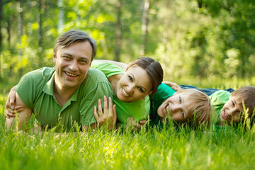 Poster - Family in the green jersey