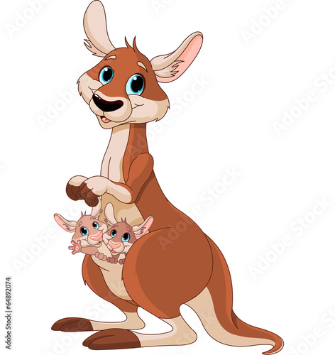 mama-i-dzieci-kangaroo