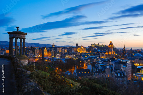 Naklejka samoprzylepna Skyline zmierzchu edinburgh
