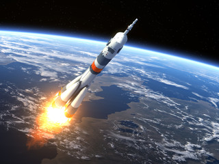 Wall Mural - carrier rocket 