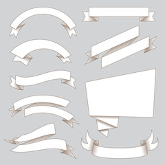 Wall Mural - retro flags and ribbons