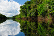 Amazon river landscape in Brazil