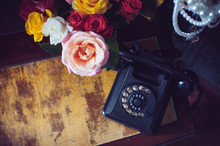 Vintage Black Rotary Phone