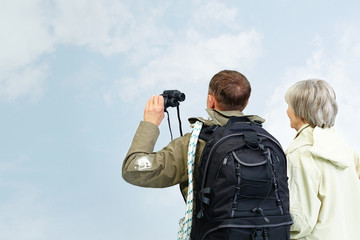 Poster - Couple of hikers