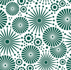 Wall Mural - Vector floral background Seamless pattern