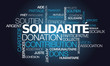 Solidarité dons contribution soutien participatif nuage de mots