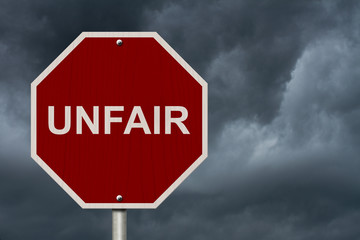 Poster - Unfair Sign