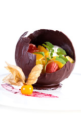 Sticker - Chocolate fruit dessert