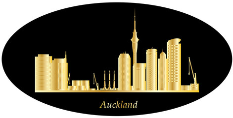 Canvas Print - auckland city skyline