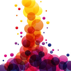 Canvas Print - eruption of colored splashes in abstract shape