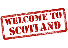Welcome To Scotland Stamp
