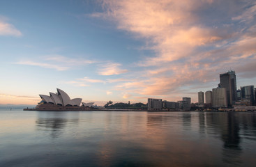 Wall Mural - Sunrise at Opera house landmark of Sydney, Australia