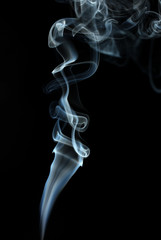 Abstract smoke on black  background