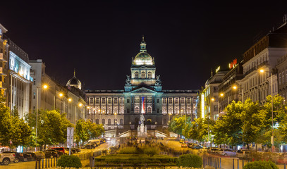 Sticker - view of czech national museum in prague