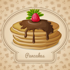 Poster - Baked pancakes emblem