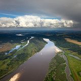 Fototapeta Natura - River in coutryside