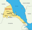 State of Eritrea - vector map