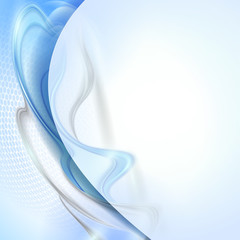 Wall Mural - Abstract blue wave background