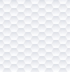 Poster - White hexagons seamless pattern. Vector eps10