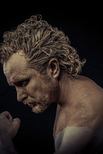 Man With Mud All Over His Body, Naked, Conceptual Art