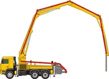 Concrete Pump On The Truck Chassis