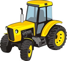 Old Yellow  Tractor