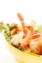 Canvas Print - Prawn salad