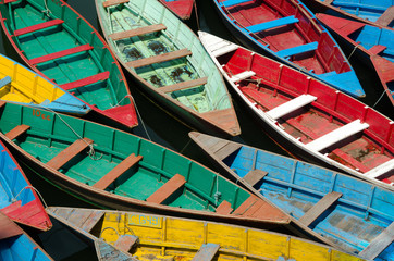 Wall Mural - Colorful boats