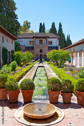 Naklejka samoprzylepna Alhambra, Granada, Hiszpania