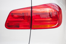 Closeup Of A Taillight On A Modern Car