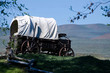 Covered Wagon At The Edge Of The Desert