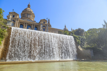 Wall Mural - national museum of art in barcelona