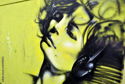 Obraz w ramie Grafiti Woman