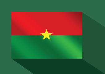 Poster - Burkina Faso flag themes idea design