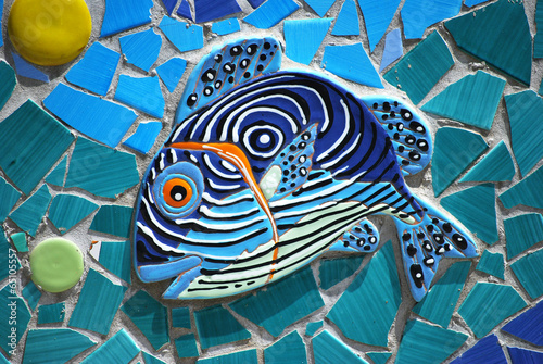 Tapeta ścienna Ceramiczne ryby na wybrzeżu amalfi, Włochy