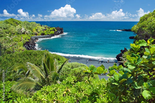 Board z aluminiowym obramowaniem Hawajski raj na wyspie maui