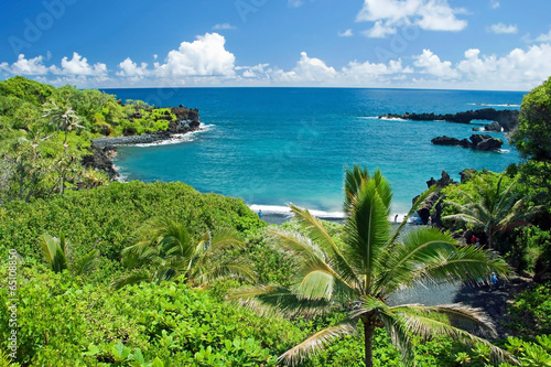 Board z aluminiowym obramowaniem Hawajski raj na wyspie maui
