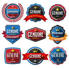 Wall Mural - set of retro vintage badges and labels.